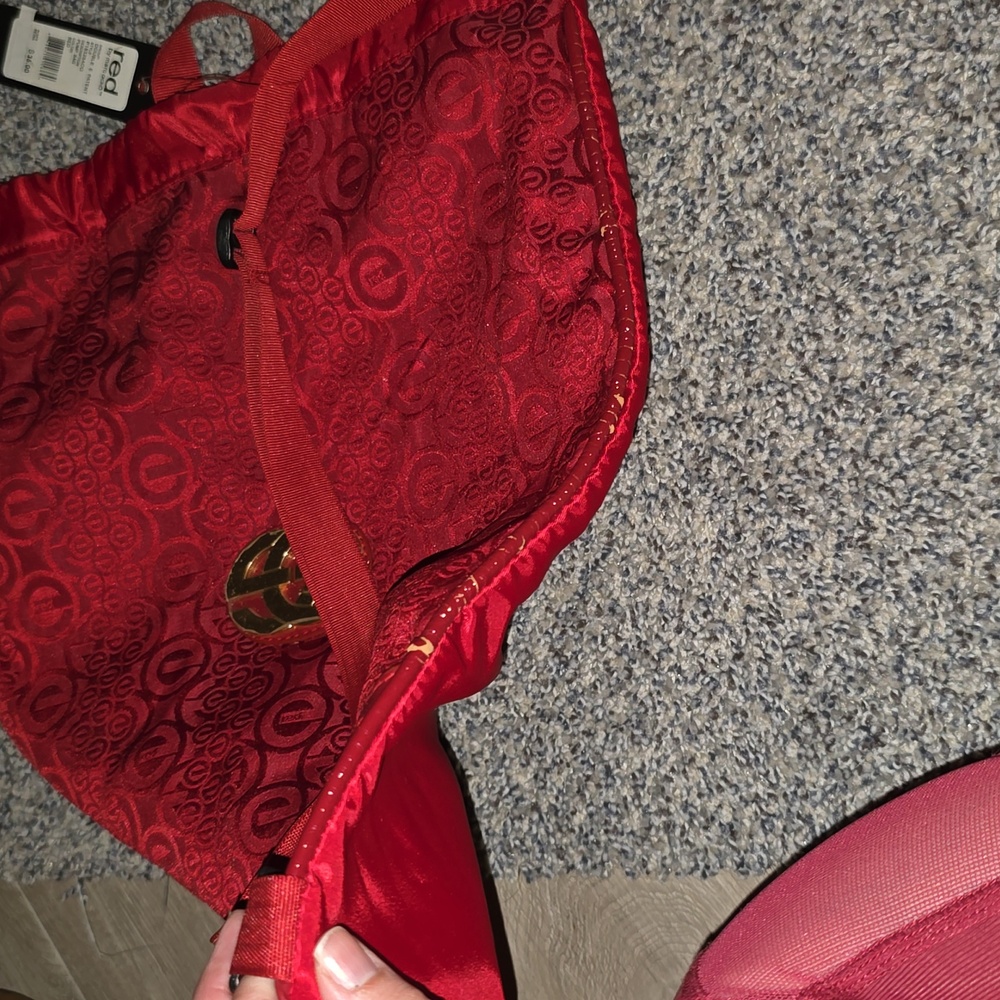 Red Drawstring Backpack - Picture 3 of 4
